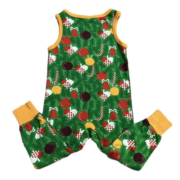 DUNS Sweden Sz 104 (4) Organic Christmas Jumpsuit Romper - Picture 3 of 6